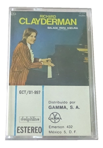 Richard Clayderman Balada Para Adelina Cassette 1986 Gamma