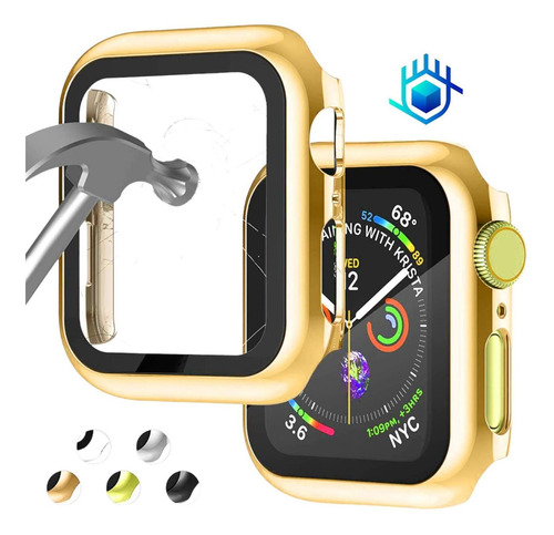 Imagen 4 de 10 de Funda Premium Con Mica Para Apple Watch Protector Case Mujer