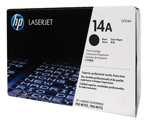 Cartucho De Toner Hp 14a (cf214a) Negro, 100% Original