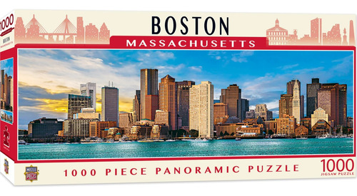 Rompecabezas Panorámico - Boston Massachusetts
