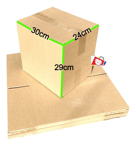 12 Cajas De Carton Para Mudanza O Trasteo De 30x24x29cm