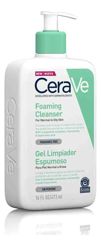 Cerave Gel Limpiador Espumoso 473ml