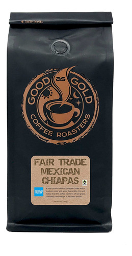 Granos De Café Mexican Chiapas (12 Onzas), Comercio Justo,.