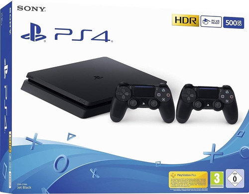 Consola Playstation 4 Sony Slim De 1 Tb, Color Negro