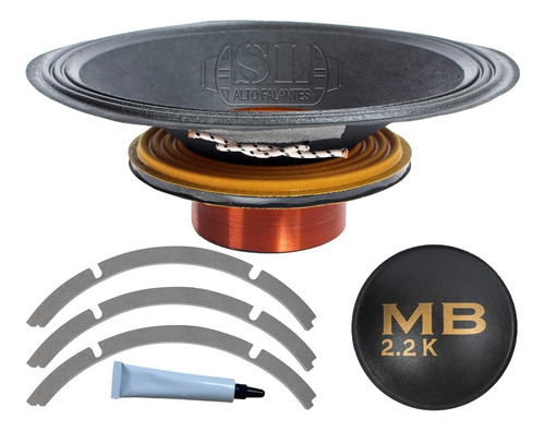 4kit Reparo Sl Compatível Com Eros Mb 2.2 8ohms
