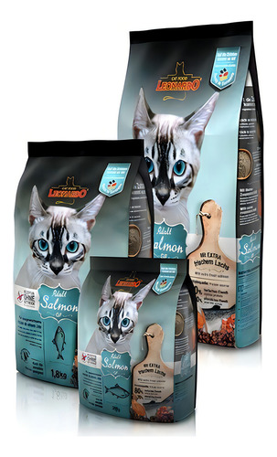 Alimento Leonardo para gato adulto salmón 7.5 kg