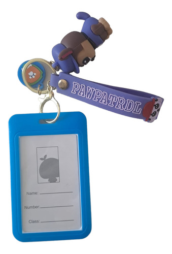 Llavero Chase Paw Patrol Con Porta Tarjeta Sube