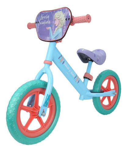 Balance Bike Frozen Bicicleta Sin Pedales Color Multicolor