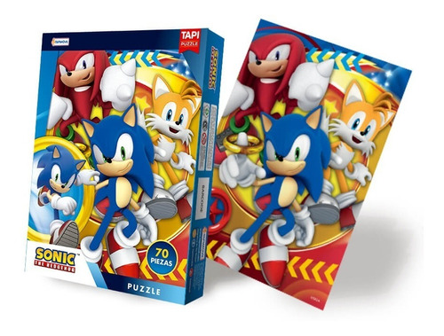Puzzle Sonic The Hedgehog 70 Piezas 21x30 Tapimovil Recoleta