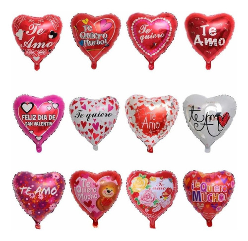 Pack De 50 Globos Especiales Dia De El Amor Incluyen Varilla