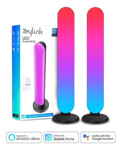 Barra Luz Led Rgb Wifi Para Tv Gamer Living Alexa Google