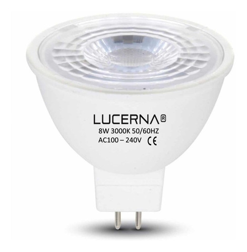 Bombillo Dicroico Led Mr16 8w Luz Calida 100-240v Lucerna