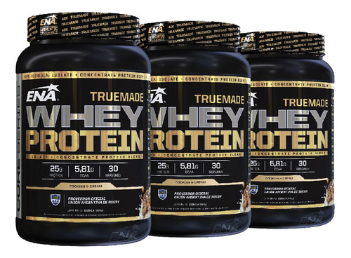 3 True Made Ena Whey Protein Suplementos Proteína 