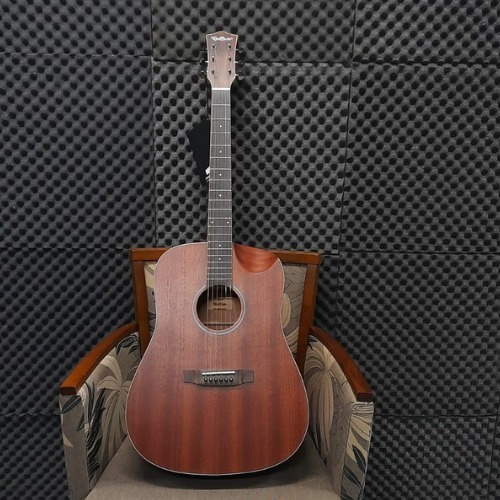 Imagem 2 de 10 de Violão Eletroacústico Redburn Rb-200 Mahogany Folk Half Cut