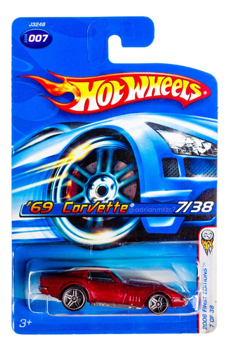 '69 Corvette Hot Wheels 2006 First Editions 7/38 Mattel