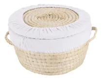 Comprar Cesta Redonda Para Servir Pan Tejida Con Cestas De Pan De Mi