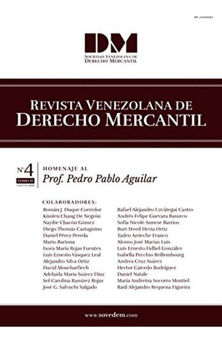 Libro: Revista Venezolana Derecho Mercantil: Homenaje Al