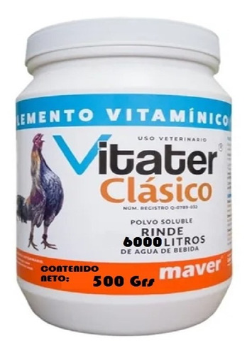 Vitater Clásico 500 Grs & Rinde 6000 Lt & Lab. Maver