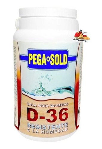 Cola Blanca Pega Sold Resistente A La Humedad D-36 Galón