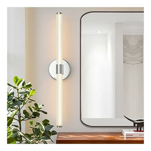 Lámparas De Pared Luces Led Cromadas Para Cuarto De Baño