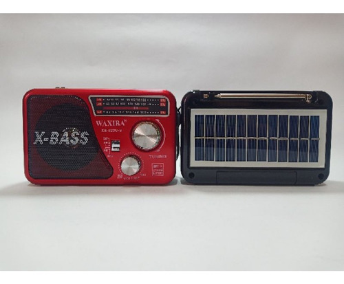 Radio Portátil Con Panel Solar Y Linterna Bluetooth Color