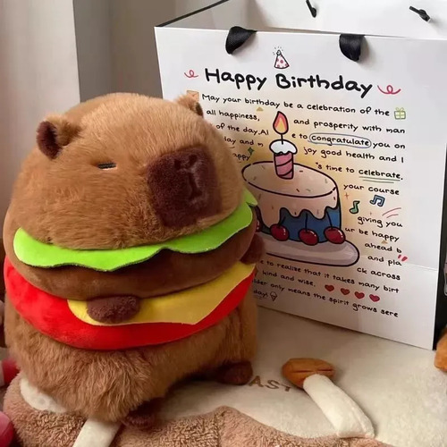 35cm Peluche Capibarra, Regalo De Cumpleaños Para Niños
