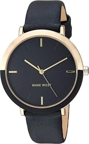 Reloj Nine West Mujer Negro/dorado