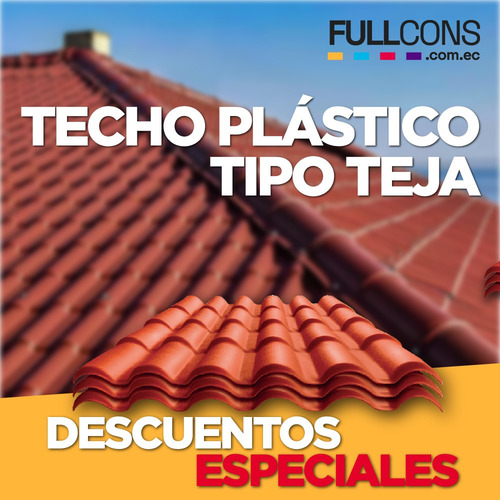 Imagen 3 de 3 de Tejas Españolas Pvc, Coloniales, Eternit, Kubiteja Espanola