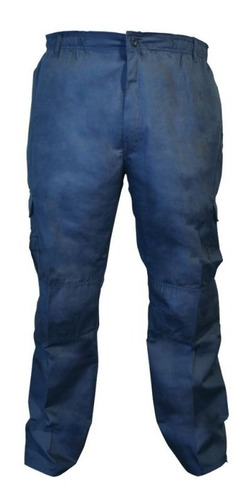Pantalon Cargo Azul Forro Polar