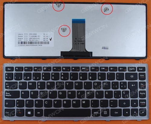 Teclado Laptop Lenovo Flex 14 G400s G405s G400s S410p Z410