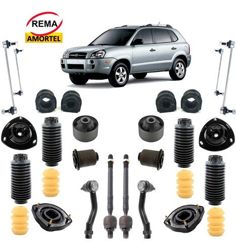 Imagem 4 de 4 de Kit Suspensão + Buchas+ Bieletas Hyundai Tucson