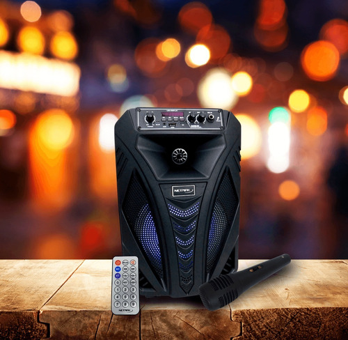 Imagen 9 de 10 de Parlante Portátil Inalámbrico Bluetooth Karaoke Grande Caja