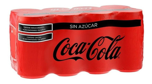 Refresco Coca Cola Mini Sin Azucar 8 Latas De 235ml