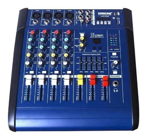 Consola Power Mixer 4ch Bluetooth Mekse