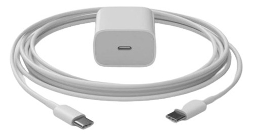 Cargador Usb-c 20w Compatible Con iPhone + Cable De Regalo