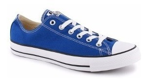 all star azul cano baixo