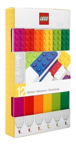 Imagen 1 de 7 de Marcadores Lego 12 Pack