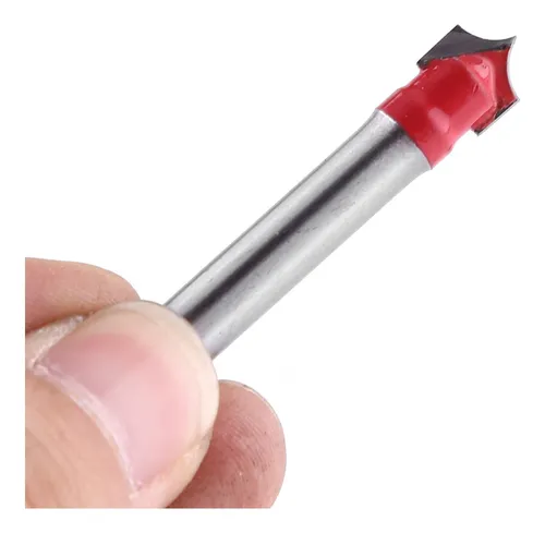 Hoja 8mm Vástago 6mm Punta Aguja Con Ranura En Vpara Cnc 3d