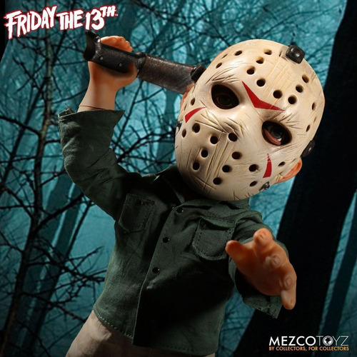 Imagen 2 de 6 de Figura Jason 15'' Friday The 13th Con Sonido Original Mezco