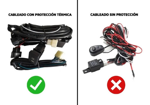 Imagen 6 de 10 de Kit Cableado Ramal Instalacion Neblineros Led Con Boton