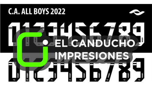 Tipografia Vectorizada All Boys 2022 
