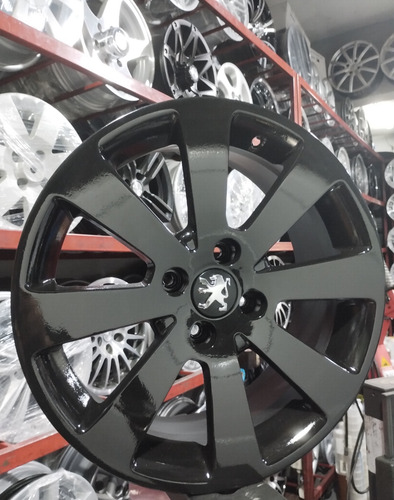 Llanta 17 Peugeot Citroen 407 408 (4x108) 5008 Negra Brillante