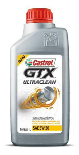 Imagem 1 de 3 de Oleo De Motor Castrol Gtx Ultraclean 5w30 Semissintetico 1l