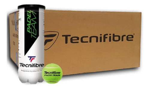 Caja De 24 Tarros De Pelotas Tecnifibre Padel Team