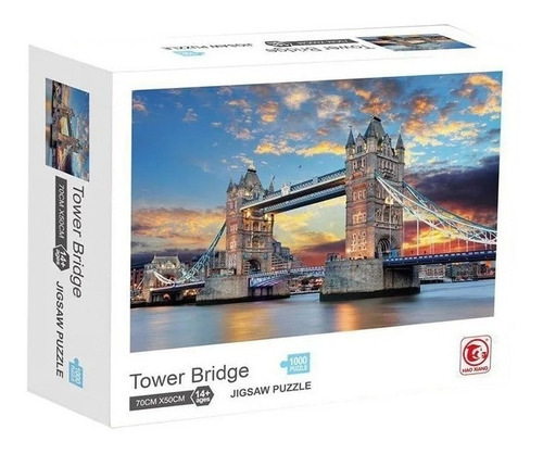 Imagen 1 de 4 de Rompecabezas 1000 Pzas Puzzle Puente Ciudad Tower Bridge Edu