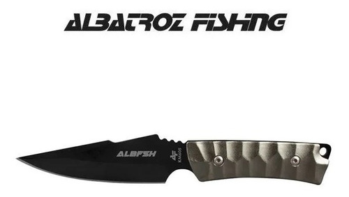 Faca Albatroz Fishing Km605 Cabo De Aluminio C/ Bainha Nylon