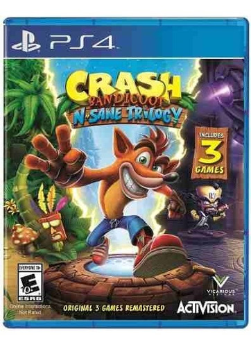 Crash Bandicoot N-sane Trilogy Ps4 Disco Fisico