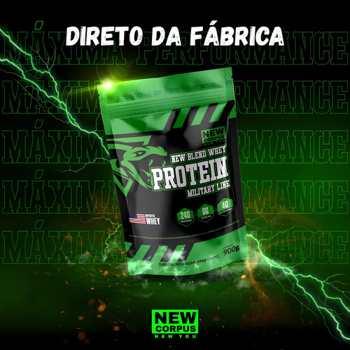 New Blend Whey Protein 1kg Pó - Sabores - New Corpus