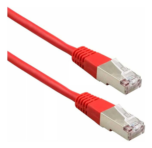 Cable De Ethernet 25mts Con Blindaje Radox 080-875 Rojo