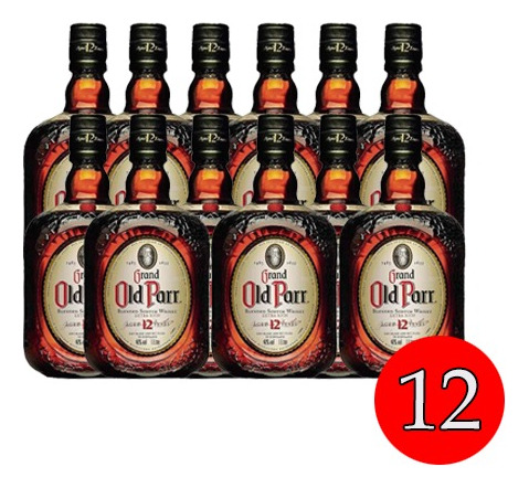 Whisky Grand Old Parr 12 Años. Caja De Doce Botellas Sellada